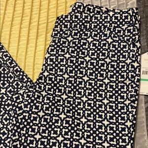 Laundry By Shelli Segal Inkblot Black and White Pants